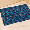 Blue Tribal Aztec Hand Drawn Door Mat-grizzshop