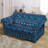 Blue Tribal Aztec Hand Drawn Loveseat Cover-grizzshop