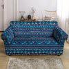 Blue Tribal Aztec Hand Drawn Loveseat Cover-grizzshop