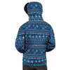 Blue Tribal Aztec Hand Drawn Men's Hoodie-grizzshop