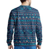 Blue Tribal Aztec Hand Drawn Men's Sweatshirt-grizzshop