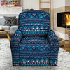 Blue Tribal Aztec Hand Drawn Recliner Cover-grizzshop