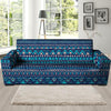 Blue Tribal Aztec Hand Drawn Sofa Cover-grizzshop