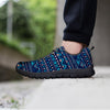 Blue Tribal Aztec Hand Drawn Women's Sneakers-grizzshop