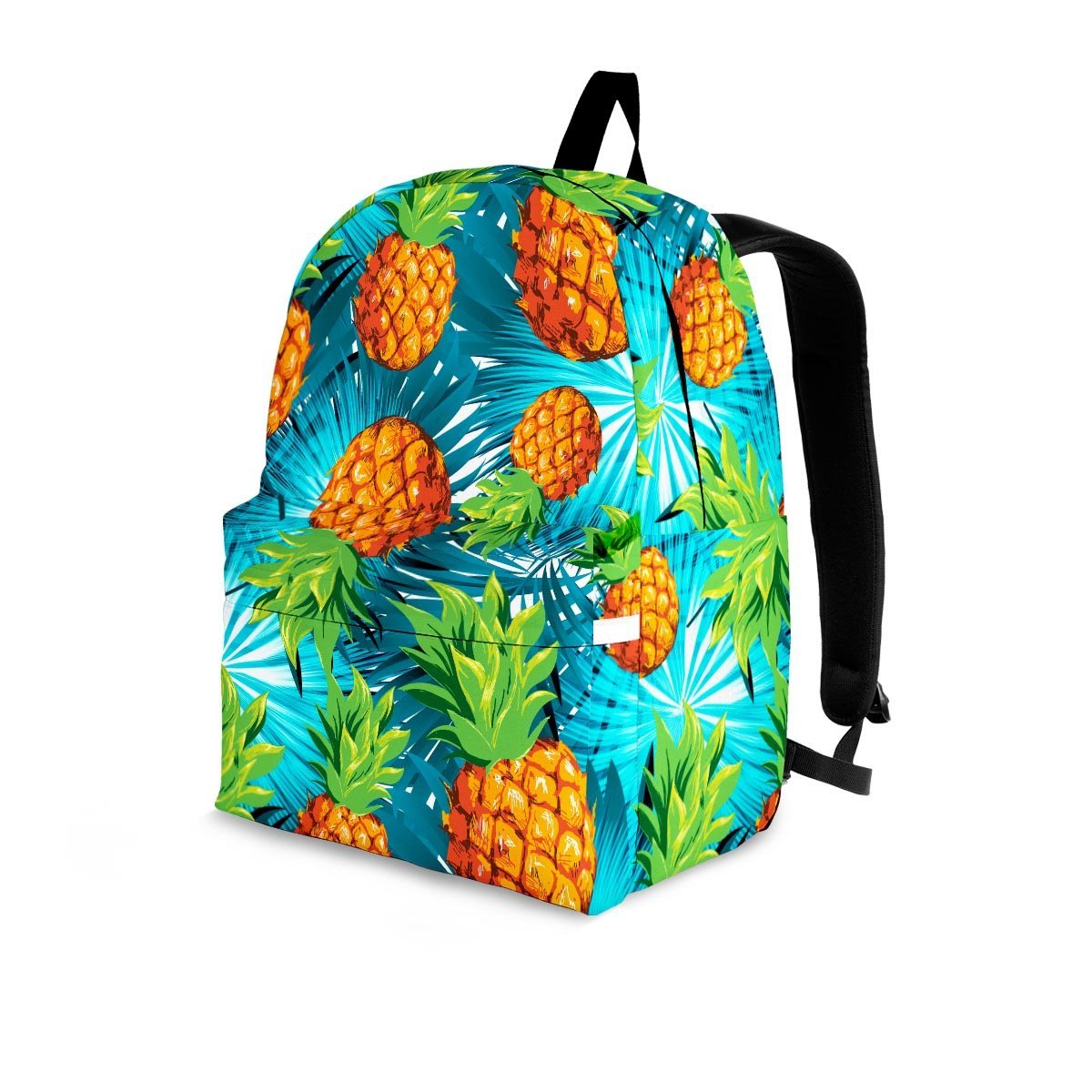 Blue Tropical Hawaiian Pineapple Print Backpack-grizzshop