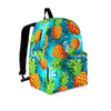 Blue Tropical Hawaiian Pineapple Print Backpack-grizzshop