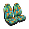 Blue Tropical Hawaiian Pineapple Print Car Seat Covers-grizzshop