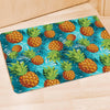 Blue Tropical Hawaiian Pineapple Print Door Mat-grizzshop