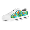 Blue Tropical Hawaiian Pineapple Print Men's Low Top Shoes-grizzshop