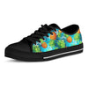 Blue Tropical Hawaiian Pineapple Print Men's Low Top Shoes-grizzshop