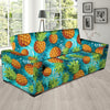 Blue Tropical Hawaiian Pineapple Print Sofa Cover-grizzshop