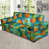 Blue Tropical Hawaiian Pineapple Print Sofa Cover-grizzshop