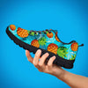 Blue Tropical Hawaiian Pineapple Print Women's Sneakers-grizzshop