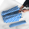 Blue Wave Striped Print Umbrella-grizzshop