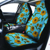 Blue Zigzag Sunflower Car Seat Covers-grizzshop