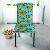 Blue Zigzag Sunflower Chair Cover-grizzshop