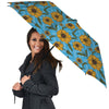 Blue Zigzag Sunflower Umbrella-grizzshop