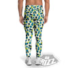 Blueberry And Daisy Print Pattern Men's Leggings-grizzshop