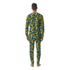 Blueberry Yellow Print Pattern Men's Pajamas-grizzshop