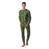 Blueberry Yellow Print Pattern Men's Pajamas-grizzshop