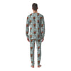 Boar And Cloud Print Pattern Men's Pajamas-grizzshop