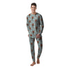 Boar And Cloud Print Pattern Men's Pajamas-grizzshop