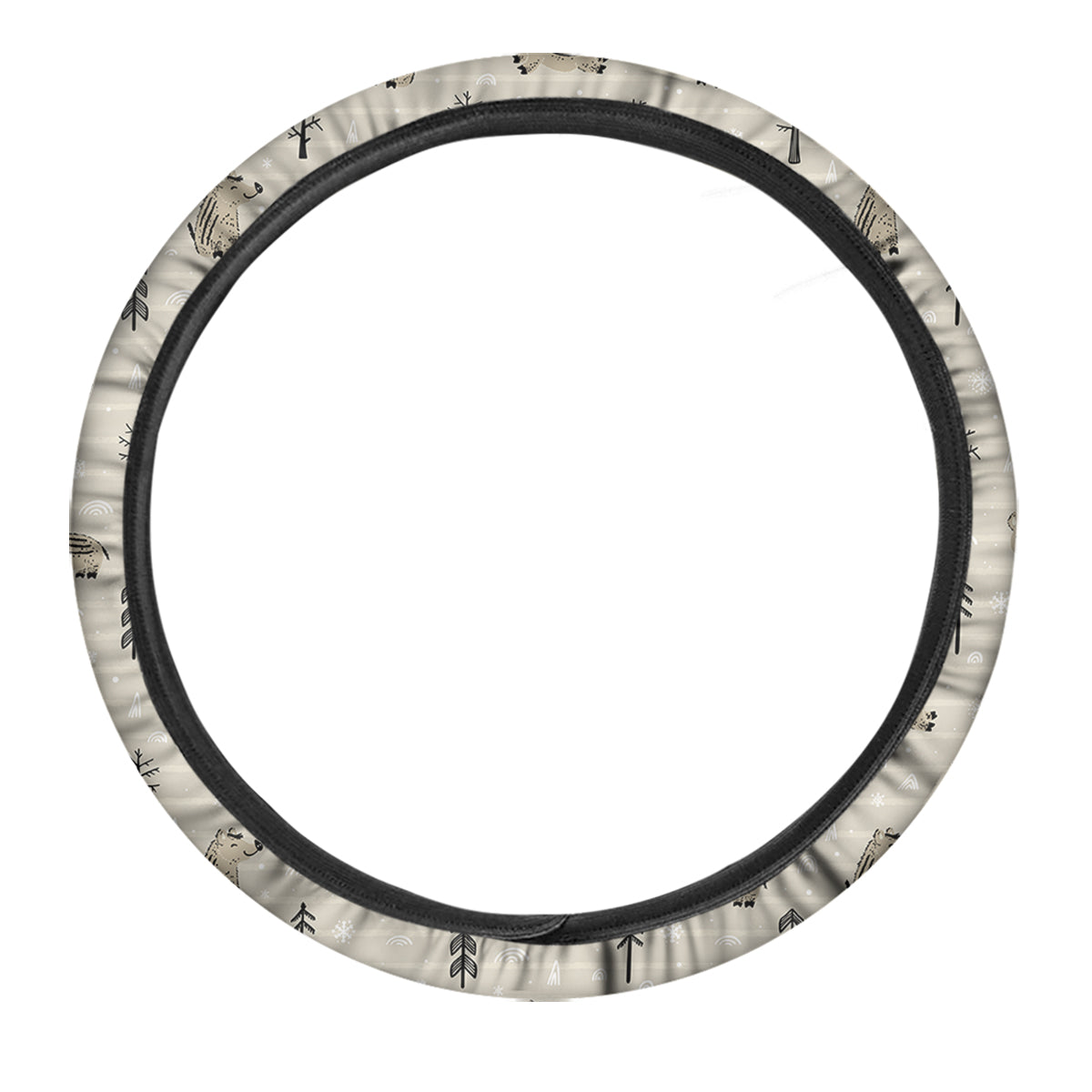 Boar Striped Print Pattern Car Steering Wheel Cover-grizzshop
