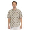 Boar Striped Print Pattern Men's Short Sleeve Shirts-grizzshop