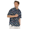 Boat On Sea Print Pattern Men's Short Sleeve Shirts-grizzshop