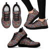 Load image into Gallery viewer, Bohemian Boho Pattern Print Black Sneaker Shoes For Men Women-grizzshop