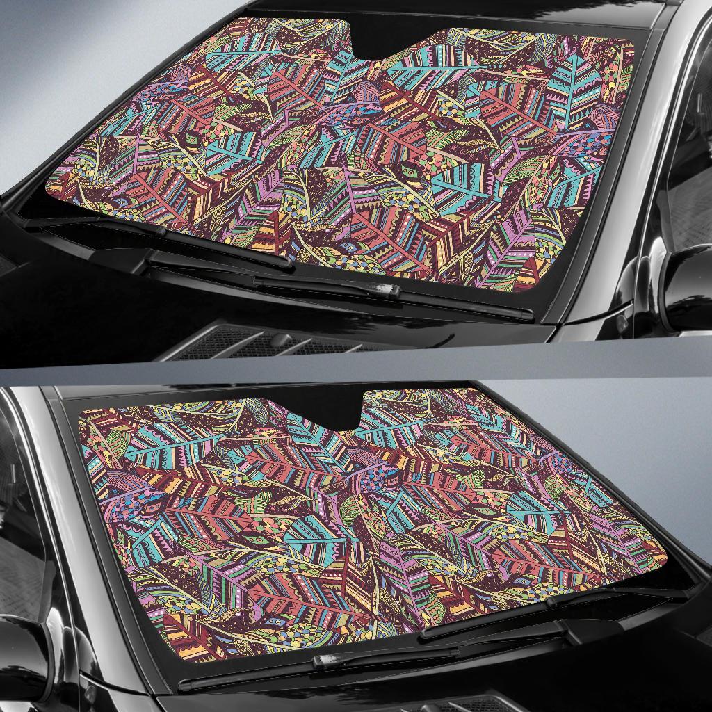 Bohemian Boho Pattern Print Car Sun Shade-grizzshop
