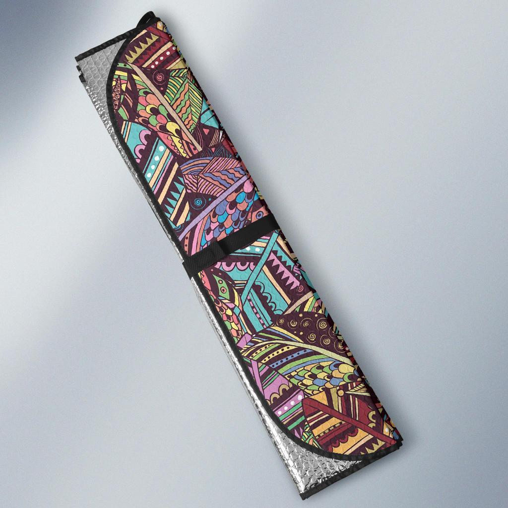Bohemian Boho Pattern Print Car Sun Shade-grizzshop