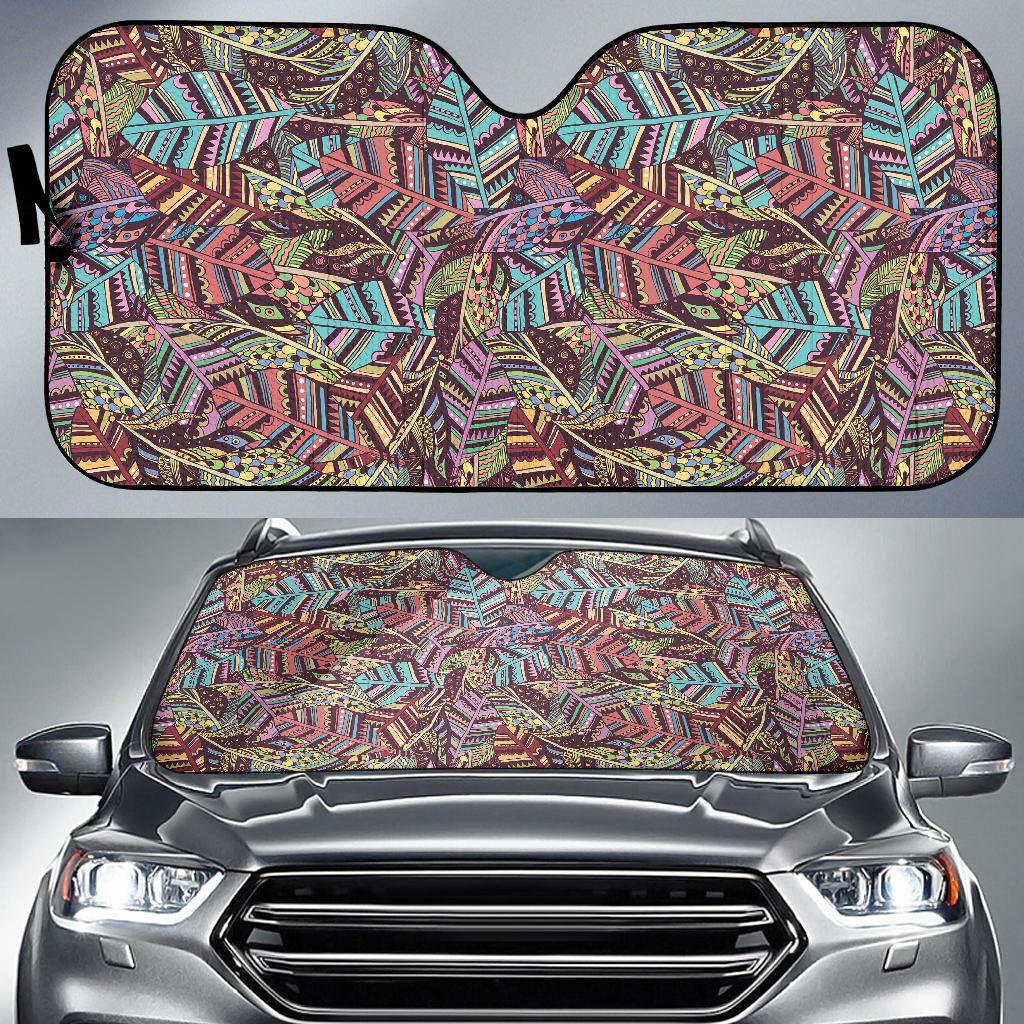 Bohemian Boho Pattern Print Car Sun Shade-grizzshop