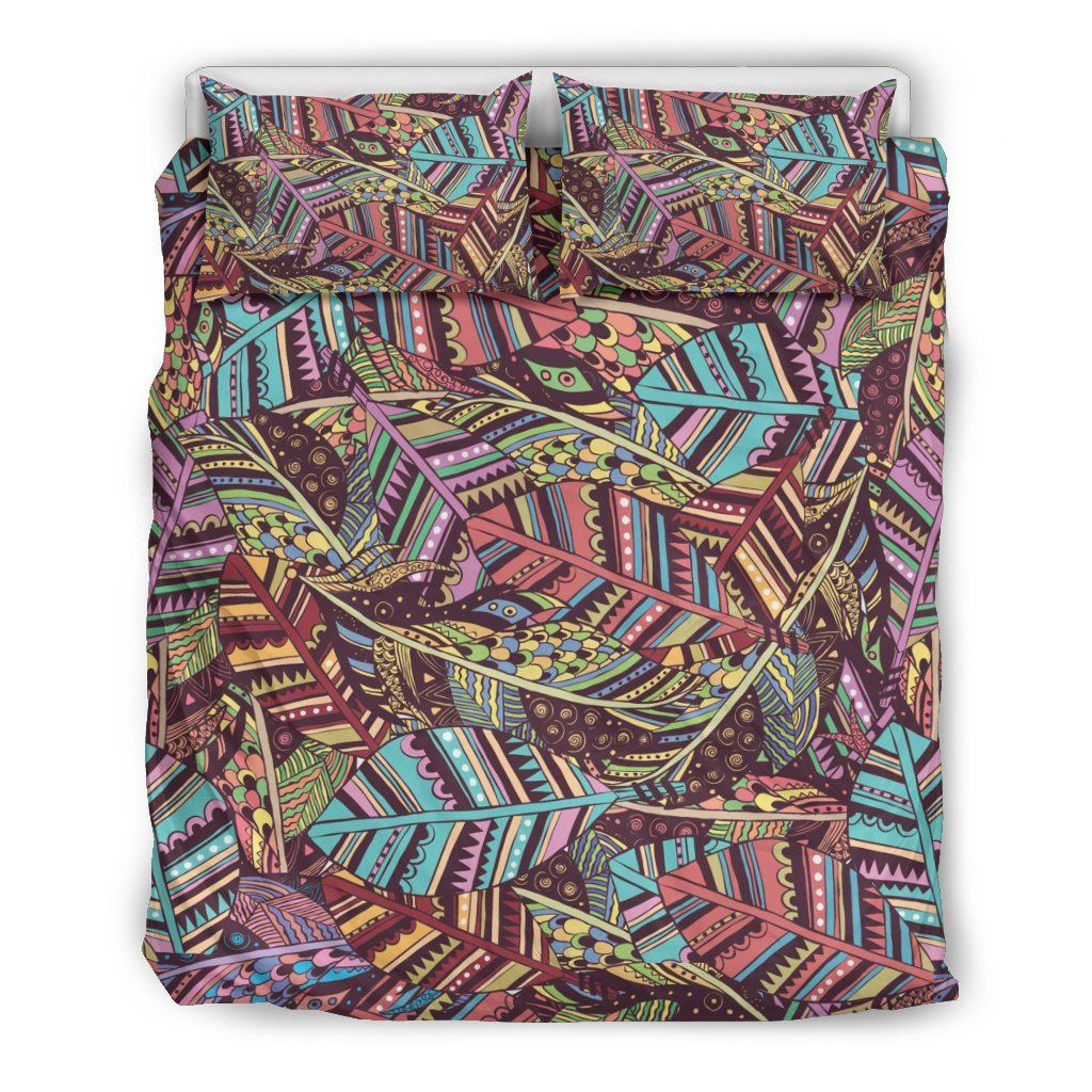 Bohemian Boho Pattern Print Duvet Cover Bedding Set-grizzshop