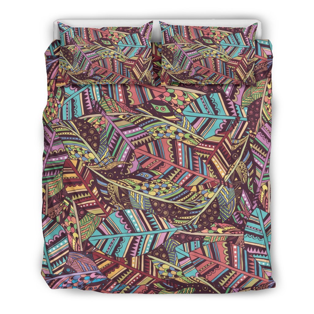 Bohemian Boho Pattern Print Duvet Cover Bedding Set-grizzshop