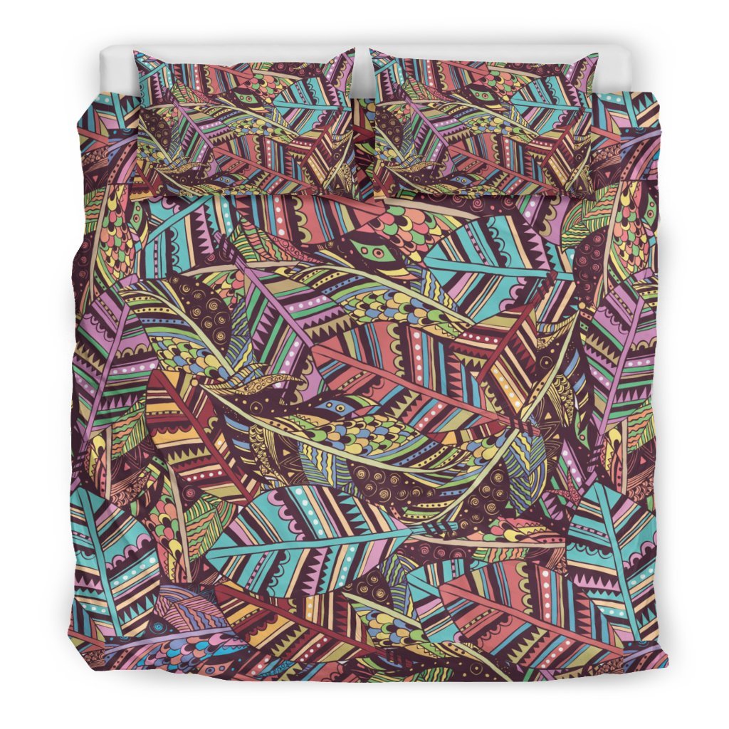 Bohemian Boho Pattern Print Duvet Cover Bedding Set-grizzshop