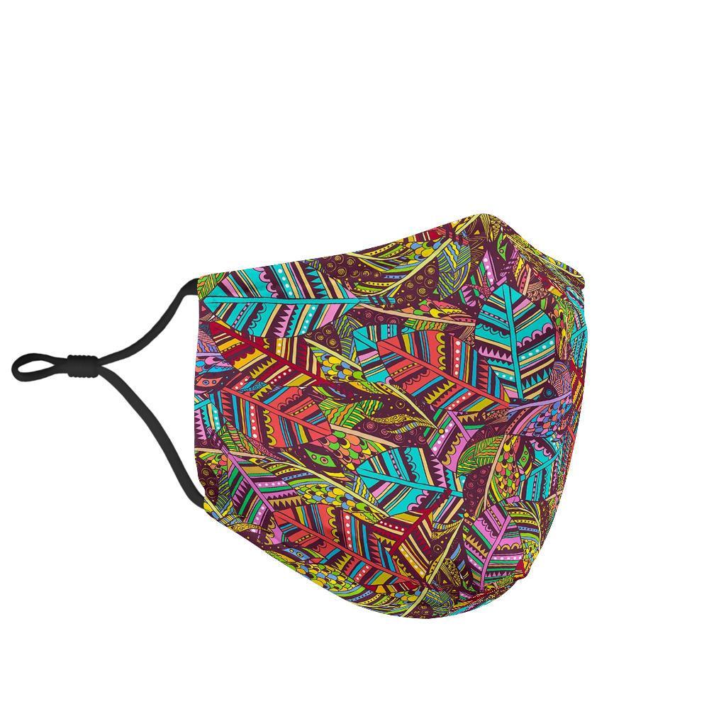 Bohemian Boho Pattern Print Face Mask-grizzshop