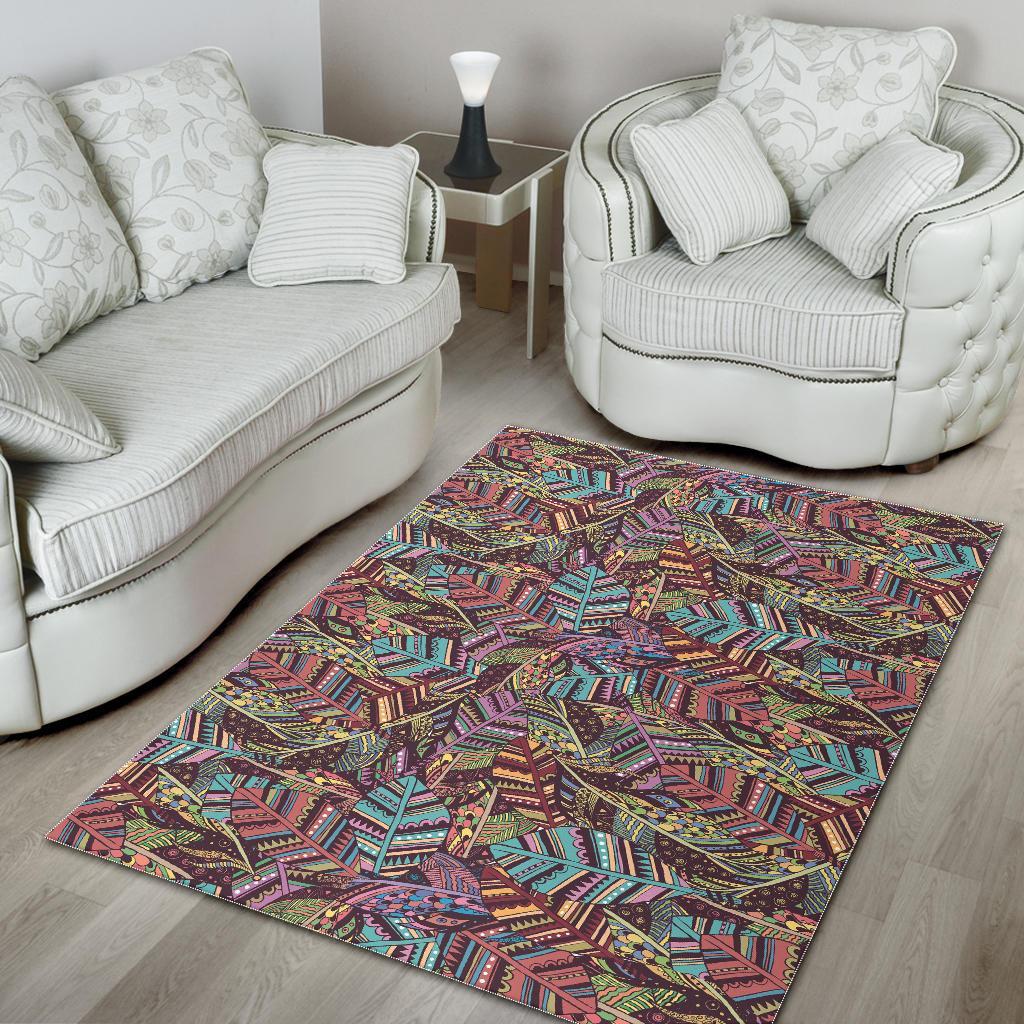 Bohemian Boho Pattern Print Floor Mat-grizzshop