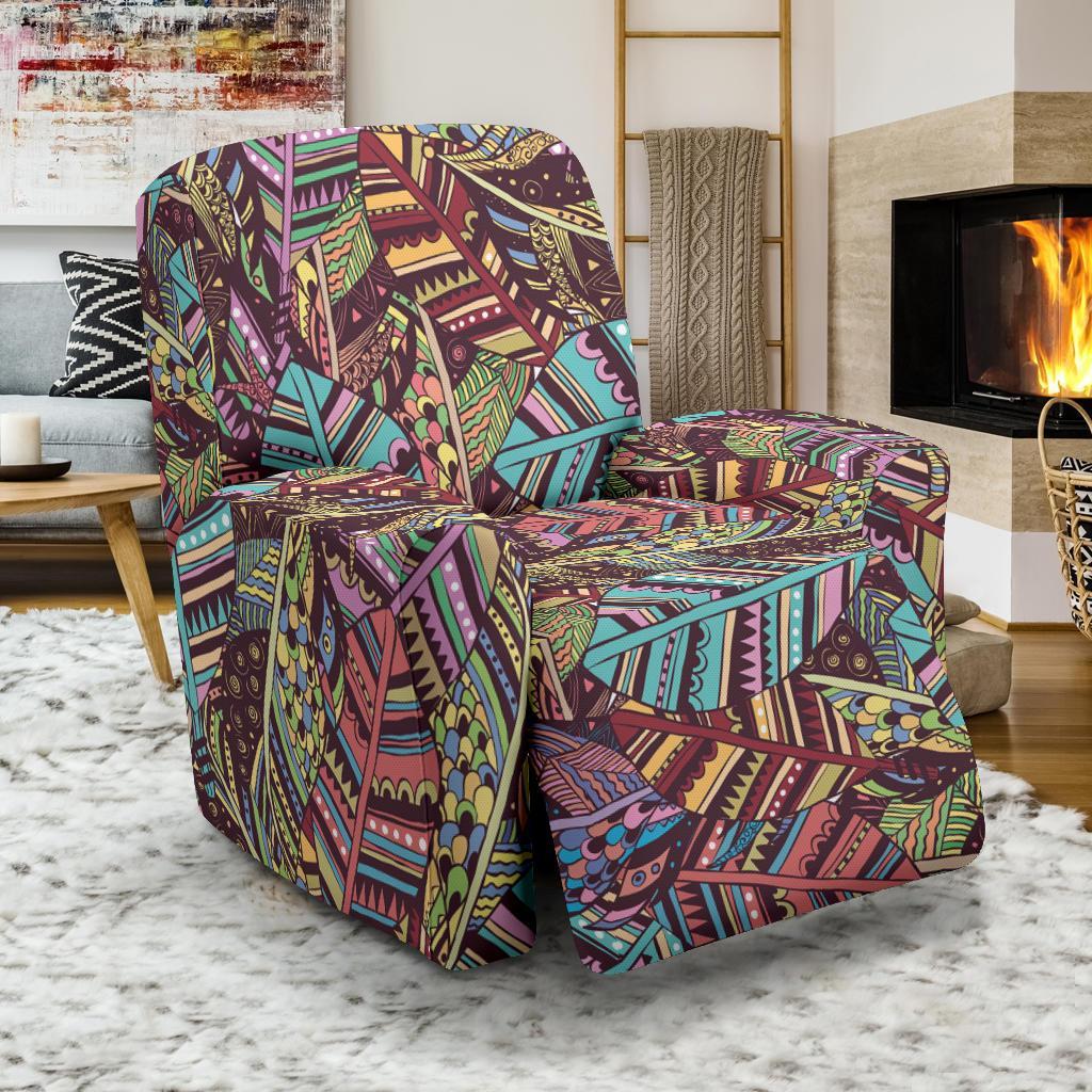 Bohemian Boho Pattern Print Recliner Cover-grizzshop