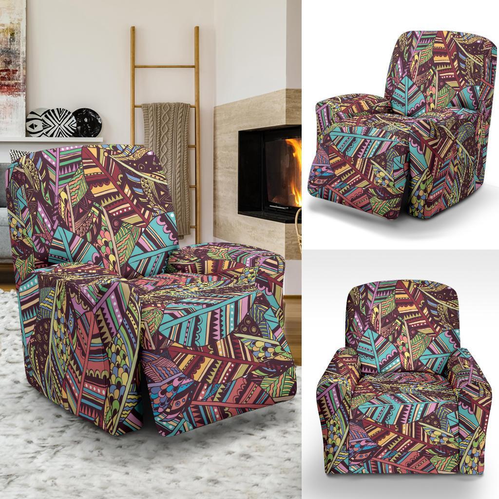 Bohemian Boho Pattern Print Recliner Cover-grizzshop