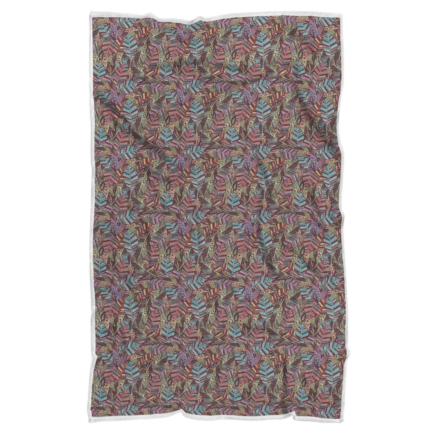 Bohemian Boho Pattern Print Throw Blanket-grizzshop