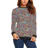 Bohemian Boho Pattern Print Women Crewneck Sweatshirt-grizzshop