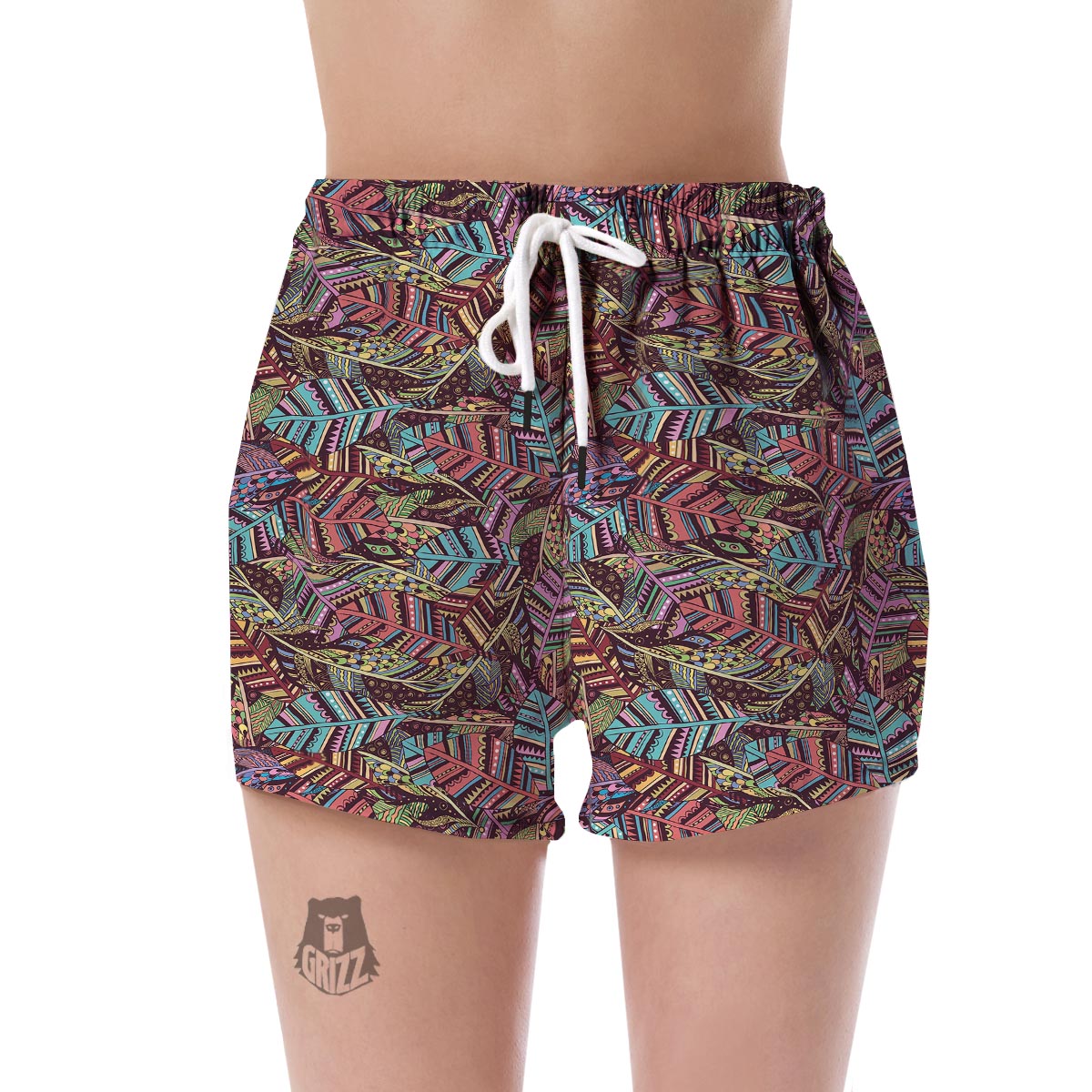 Bohemian Boho Pattern Print Women's Shorts-grizzshop