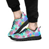 Bohemian Mandala Pastel Print Pattern Black Sneaker-grizzshop