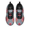 Bohemian Mandala Pink And Teal Print Pattern Black Sneaker-grizzshop