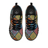 Bohemian Mandala Retro Print Pattern Black Sneaker-grizzshop