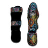 Bohemian Mandala Retro Print Pattern Muay Thai Shin Guards-grizzshop