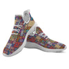 Bohemian Mandala Tile Print Pattern White Athletic Shoes-grizzshop