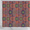 Bohemian Patchwork Pattern Print Bathroom Shower Curtain-grizzshop