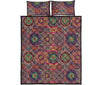 Bohemian Patchwork Pattern Print Bed Set Quilt-grizzshop